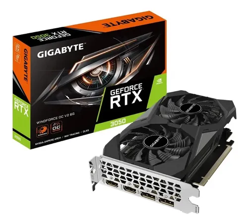 Placa De Vídeo Gigabyte Geforce Rtx 3050 Windforce 96 Bit | Frete