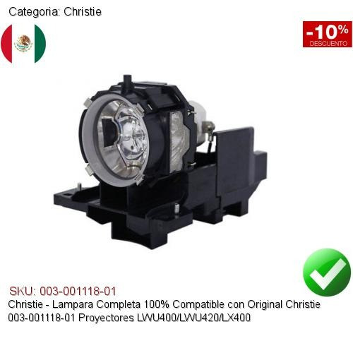 Lampara Compatible Chistie 003-001118-01 Proyector Lw400