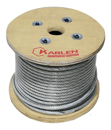 Cable De Acero Galvanizado 7x7 750m 1/8   