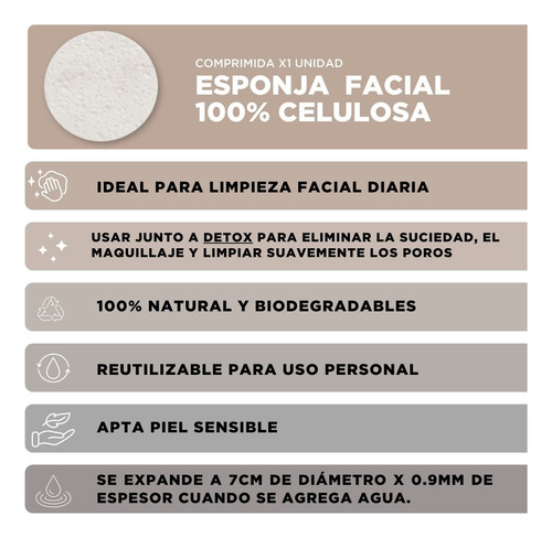 Imagen 2 de 7 de Esponja De Limpieza Facial Regina