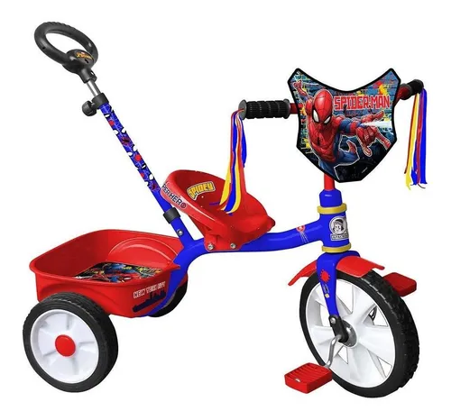 Triciclo Apache Ni os Spider Man Cajuela R 12 Bicileyca