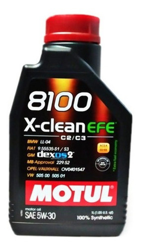 Motul 8100 X-clean Efe 5w30
