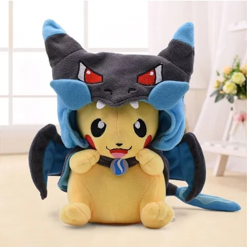 Peluche Pokemon Pikachu Mega Charizard X Nintendo Game Freak