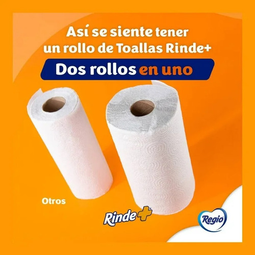 Servi Toallas Papel Regio Rinde + 3 Rollos 250 Hojas Dobles
