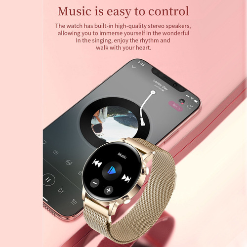 Hf Reloj Inteligente Mujer Mk30 Amoled 1.3 «reloj Deportivo