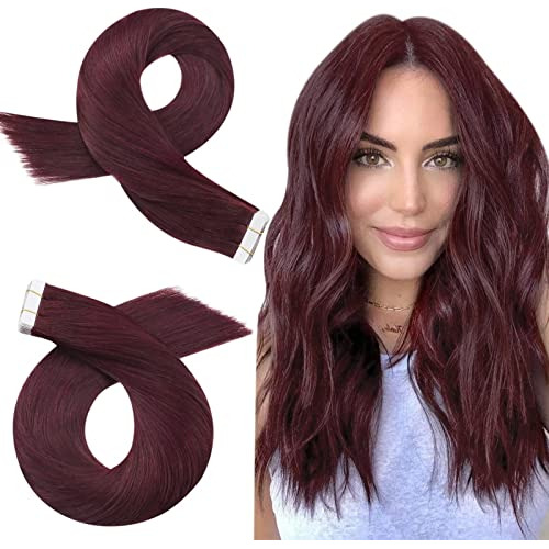 Moresoo Cinta En Extensiones De Pelo Burgundy 24 Drc7j