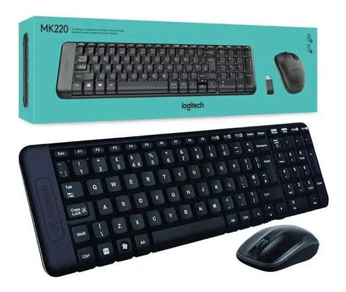 Ltc Combo Teclado + Mouse Logitech Mk220 Inalambrico