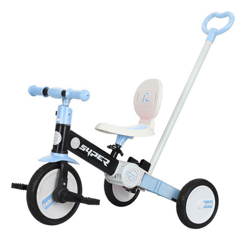 Triciclo Para Niños Bicicleta Equilibro Con Barra Empu 3en1