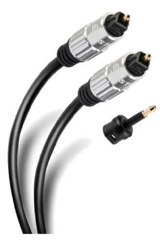 Cable Toslink De Fibra Óptica Steren C/conector 90º 3m