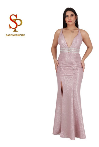 Imagen 3 de 5 de Vestido Largo Fiesta Noche Gala Boda Promocion Coctel