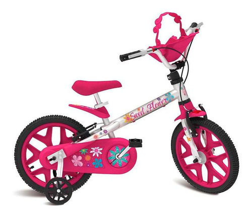 Bicicleta 16 Sweet Flower Pro - Bandeirante Cor Rosa Tamanho do quadro 16