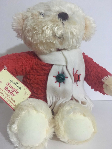 Peluche Oso Con Bufanda Cascabel Jingle Bear D Hallmark 31cm