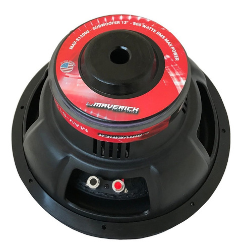Imagen 4 de 8 de Subwoofer 12 800w Doble Bobina Maverick Maverick S12000