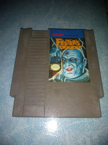 Nintendo Nes Videogame Uncle Fester's Quest Addams Family