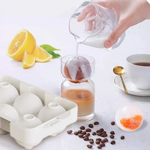 Molde Esférico Para Hielo De Whisky Para Cócteles, Grande, F