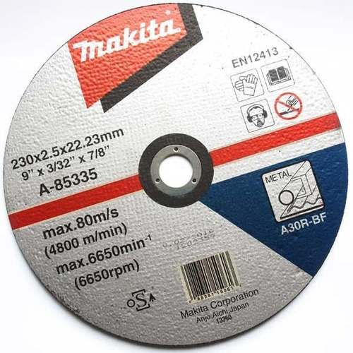 Disco Abrasivo Para Corte De Metal De 9  X 2.5mm A30r Makita