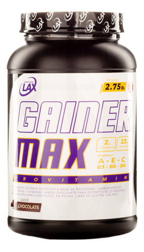 Gainer Max 2,75 Lbs Provitamin Masa Muscular Laboratorio Lax