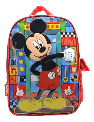 Mochila Infantil Jardin 12 Pulgadas Mickey Mousse Cresko 