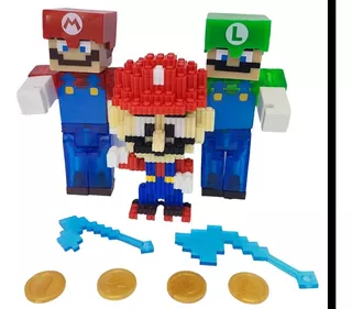 Super Mario Bros Y Luigui En Minecraft Con Accesorios Mod 2