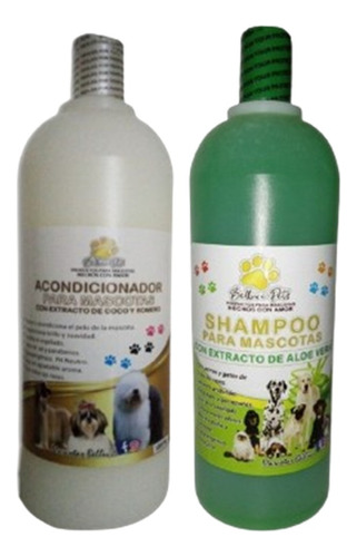 Combo Shampo Para Mascota +acondionador. Limpieza Y Suavidad