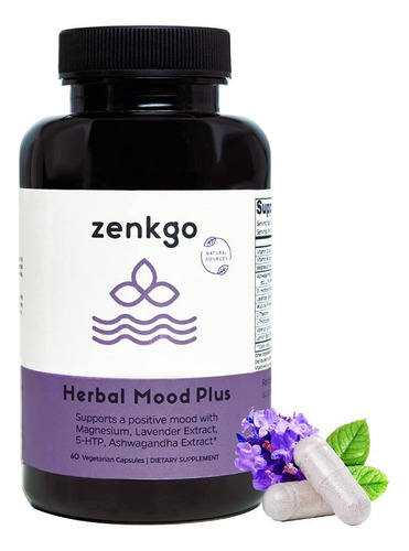 Zenkgo Herbal Mood Plus, Apoyo Al Estado De Animo, Calma Y A