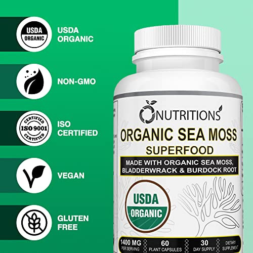 Suplemento Nutricional De Musgo Marinho Orgânico Com Raiz De