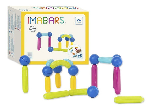 Juego Magnetico Braintoys Imanix Imabars 24 Piezas