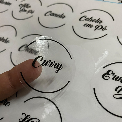 36 Rótulos Adesivos Para Pote De Tempero Cozinha Comida