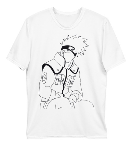 Playera Anime Naruto Kakashi Sensei Trazo Manga. Japonés