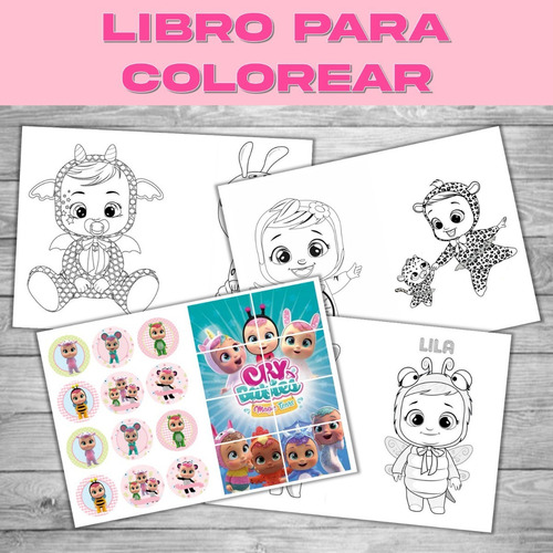 Libro Para Colorear Imprimible Bebés Llorones Editable | MercadoLibre Libro Para Colorear Imprimible Bebés Llorones Editable | MercadoLibre