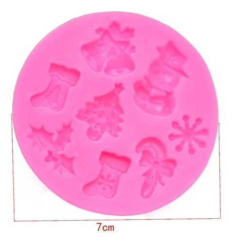 1 Molde De Silicona Para Decoración De Navidad, Para Cupcake