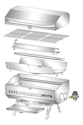 Parrilla Portátil A Gas Para Chefs Expertos Modelo A10-803