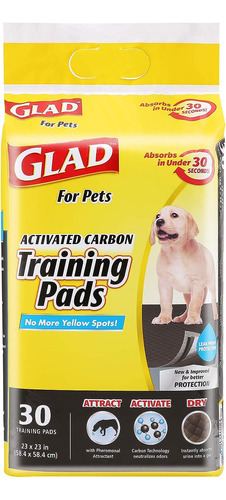 Glad For Pets Black Charcoal Puppy Pads-nuevas Y Mejorada...