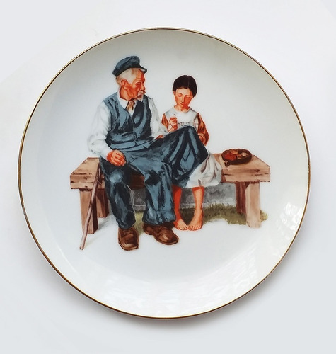 Plato De Porcelana Norman Rockwell Colección