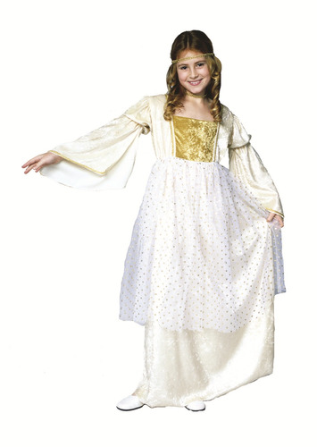 Disfraz Para Niña Reina De Cuentos De Hadas Talla M (8-10)