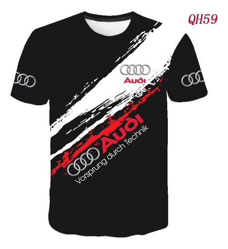 Nueva Camiseta Estampada En 3d De Audi Para Coches Famosos