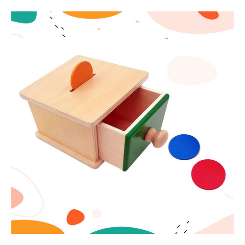 Caja De Madera Montessori Para Niños, Juego De Cajones,