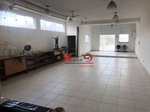 Casa Para Alugar, 400 M² Por R$ 15.000,00 - Vila Matias - Santos/sp - Ca0966