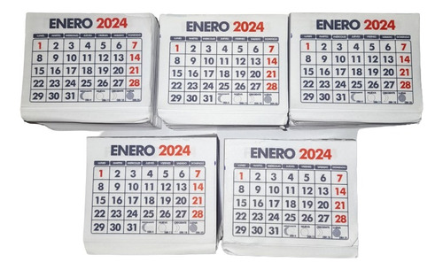 Taco Calendario Mini Año 2024 (500 Unidades)