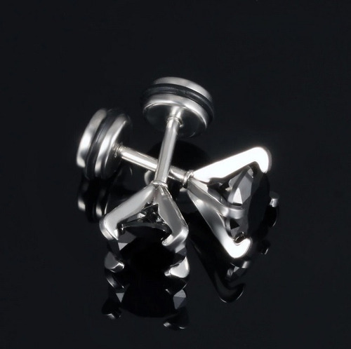 Imagen 2 de 4 de Aretes Acero Inox Hombre Drop
