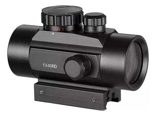 Red Dot Reflex Ajustável Sight Para Caça Ao Ar Livre 1x40