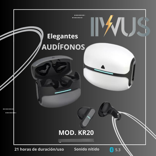 Auriculares Inhalambricos Modelo Kr20 Marca Liwus