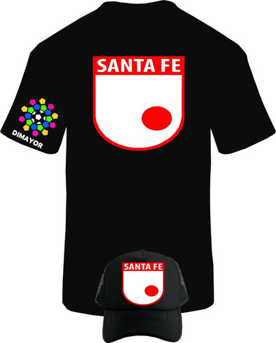 Camiseta Manga Corta Independ Santa Fe Espec Obsequio Gorra 