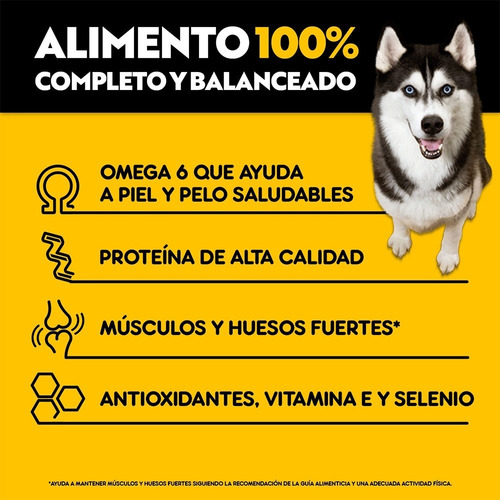 Imagen 2 de 5 de Alimento Pedigree Pedigree High Protein High Protein para perro adulto todos los tamaños sabor pollo y carne en bolsa de 7200g