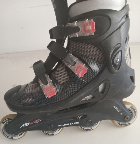 Rollers Action Sport Abec-5 In-line Skate 41 7.2 Cm Negro (Usado)