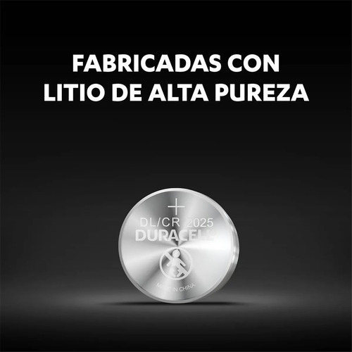Pack 5 Pilas Cr 2025 Duracell Lithium / Tecnocenter