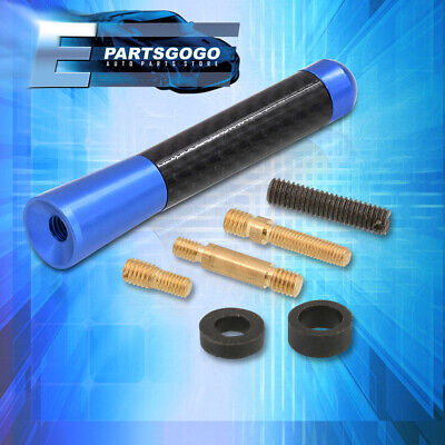 For Honda 76mm 3  Jdm Blue Carbon Fiber Short Screw On T Aac