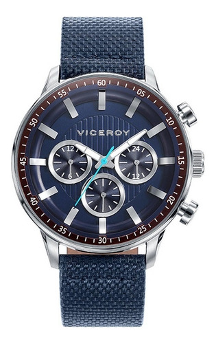 Reloj Viceroy Hombre De Lujo En Nylon Y Cuero