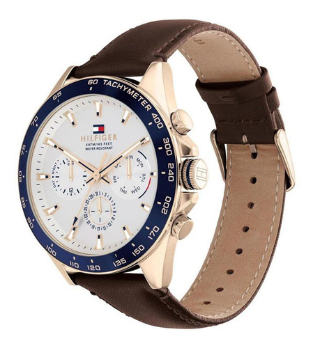 Reloj Tommy Hilfiger 1791966 Owen Pulso Cuero Marrón Hombre