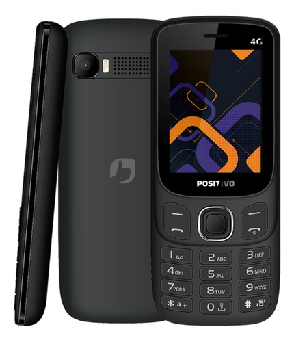 Celular Feature Phone Positivo P41 P/ Idoso 4g 2,4'' Preto 